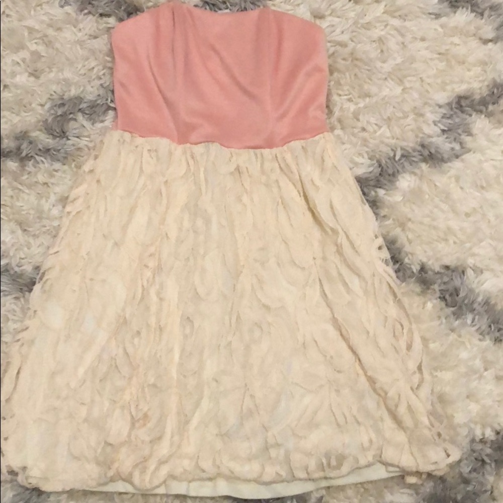 Pink lace dress